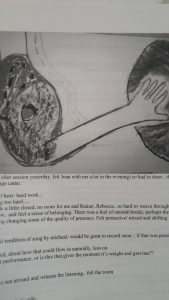 black and white hand drawing