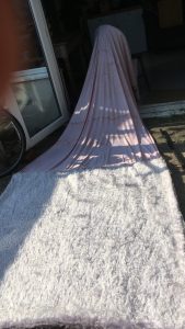 fabric on the floor