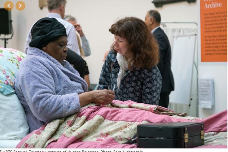 Woman in BED with woman talking to her