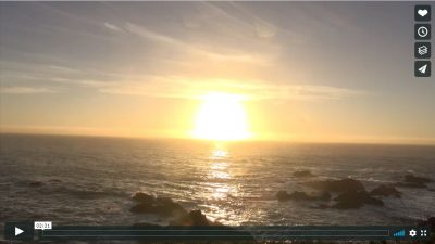 sunset over the sea