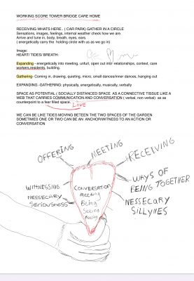 writing a drawing for an art piece